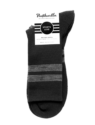 PANTHERELLA Sports Luxe HIKE Merino Wool Socks in Black