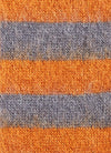 PAUL SMITH Men's Orange and Grey Stripe Mohair-Blend Socks
