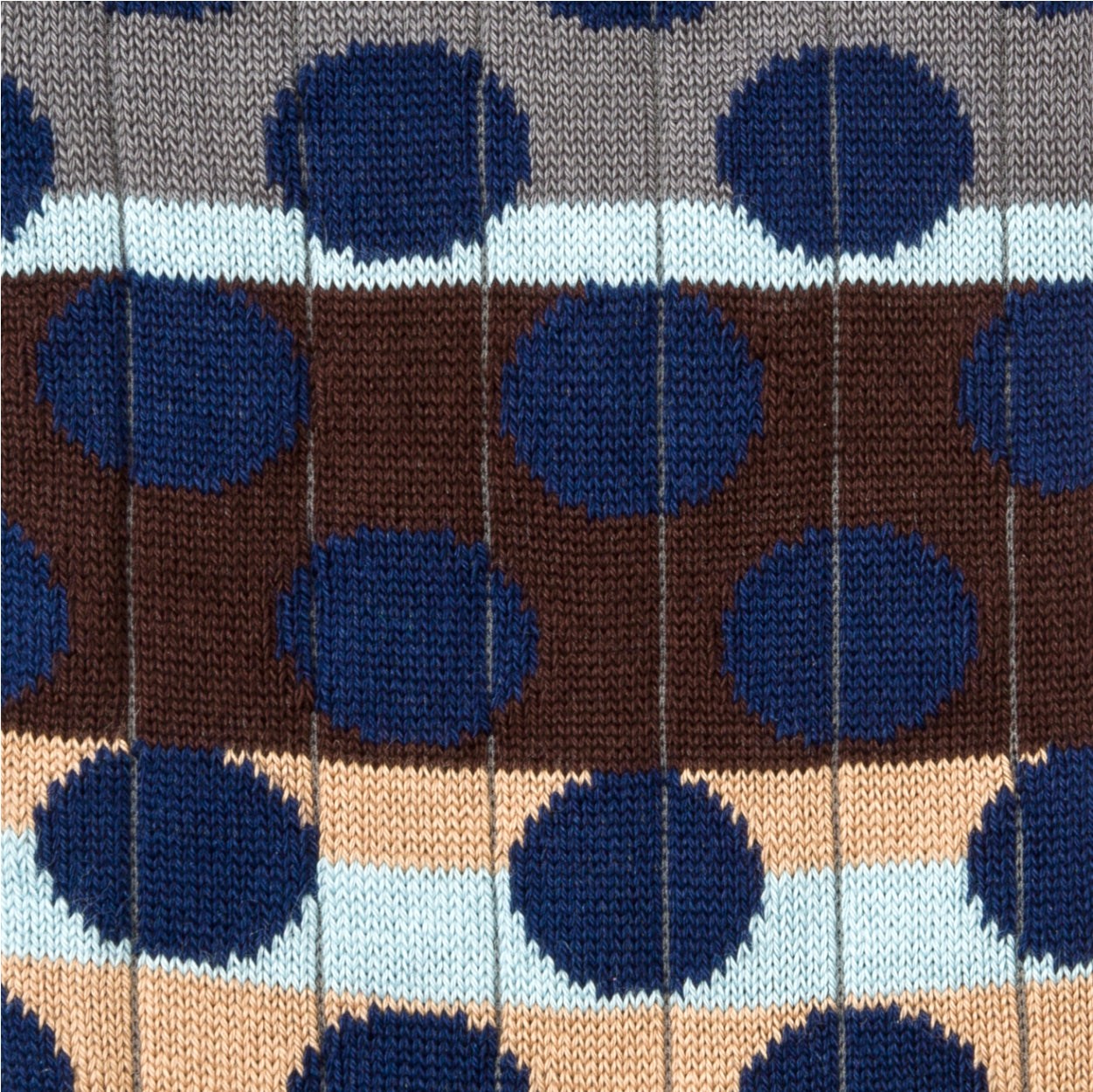 PAUL SMITH Multi-Coloured Black Spot Ribbed Socks with Grey Top