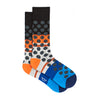 PAUL SMITH  Multi-Coloured Black Spot Ribbed Socks with Black Top