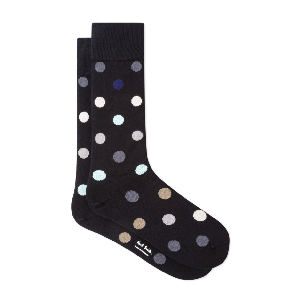 PAUL SMITH Black 'Teacup' Polka Socks