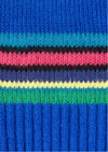 PAUL SMITH  Men's 'Cycle Stripe' Trim Cobalt Blue Ribbed Socks