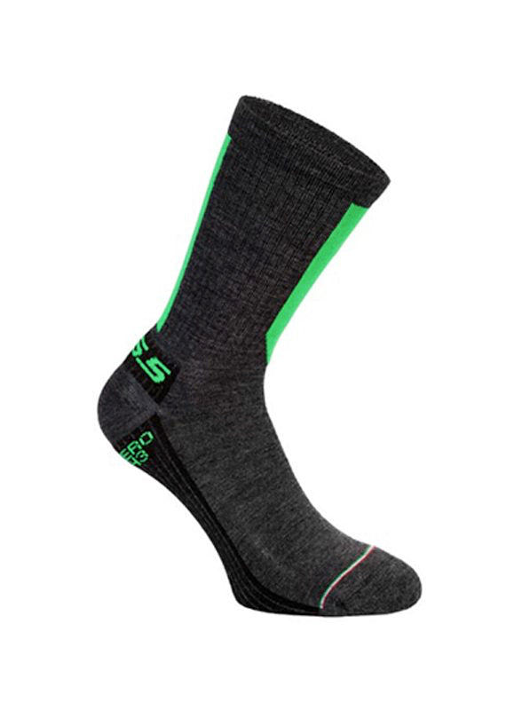 Q36.5 Be Love Zero Merino Wool and Silk Cycling Socks in Dark Grey