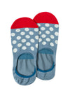 PAUL SMITH Men's Light Blue Polka Dot Loafer Socks