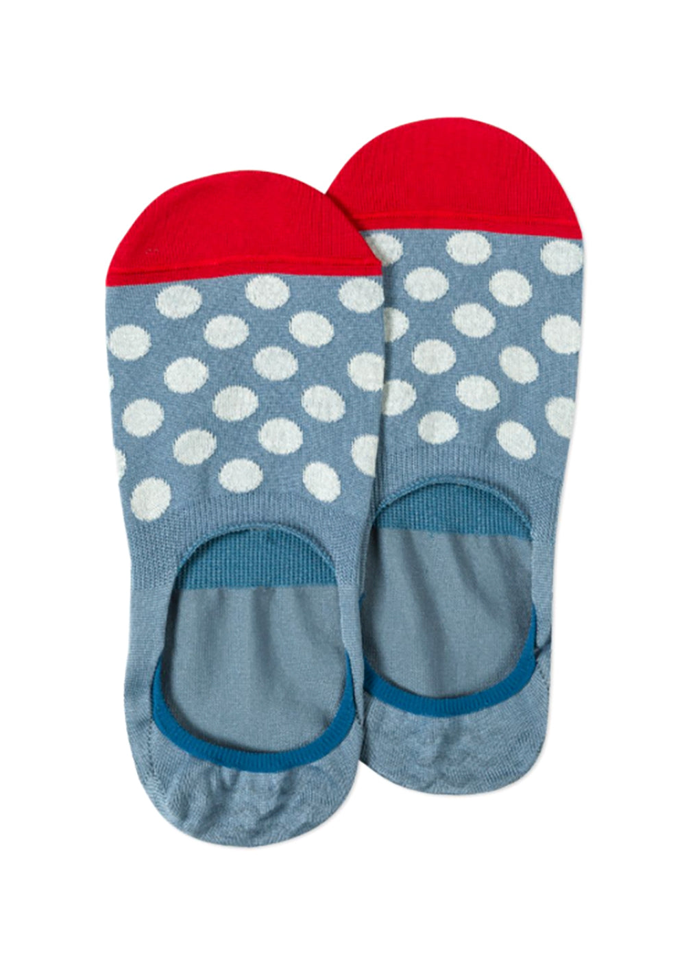 PAUL SMITH Men's Light Blue Polka Dot Loafer Socks