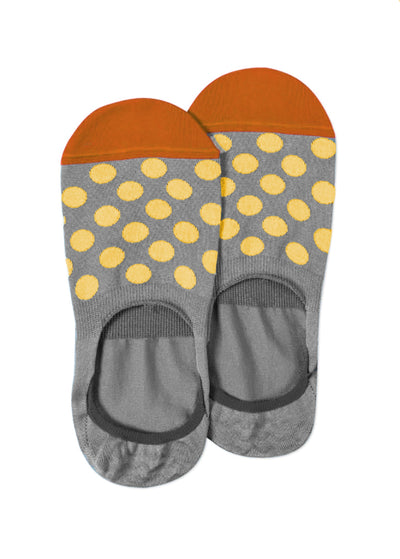 PAUL SMITH Men's Grey Polka Dot Loafer Socks