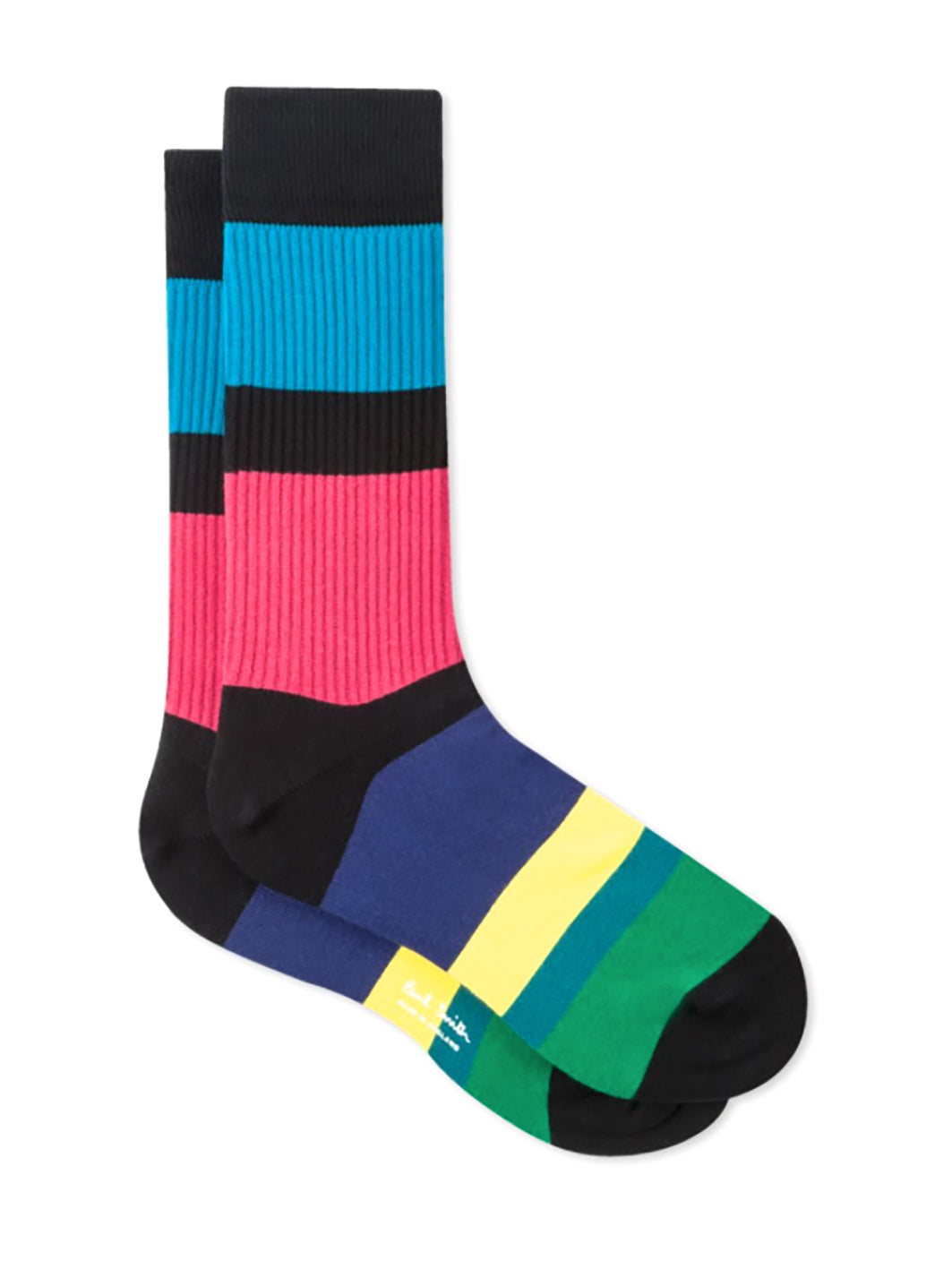PAUL SMITH Men's Men's 'Cycle Stripe' Ribbed Socks