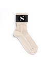 Solespun Black Label Women's Cashmere Socks in Natural