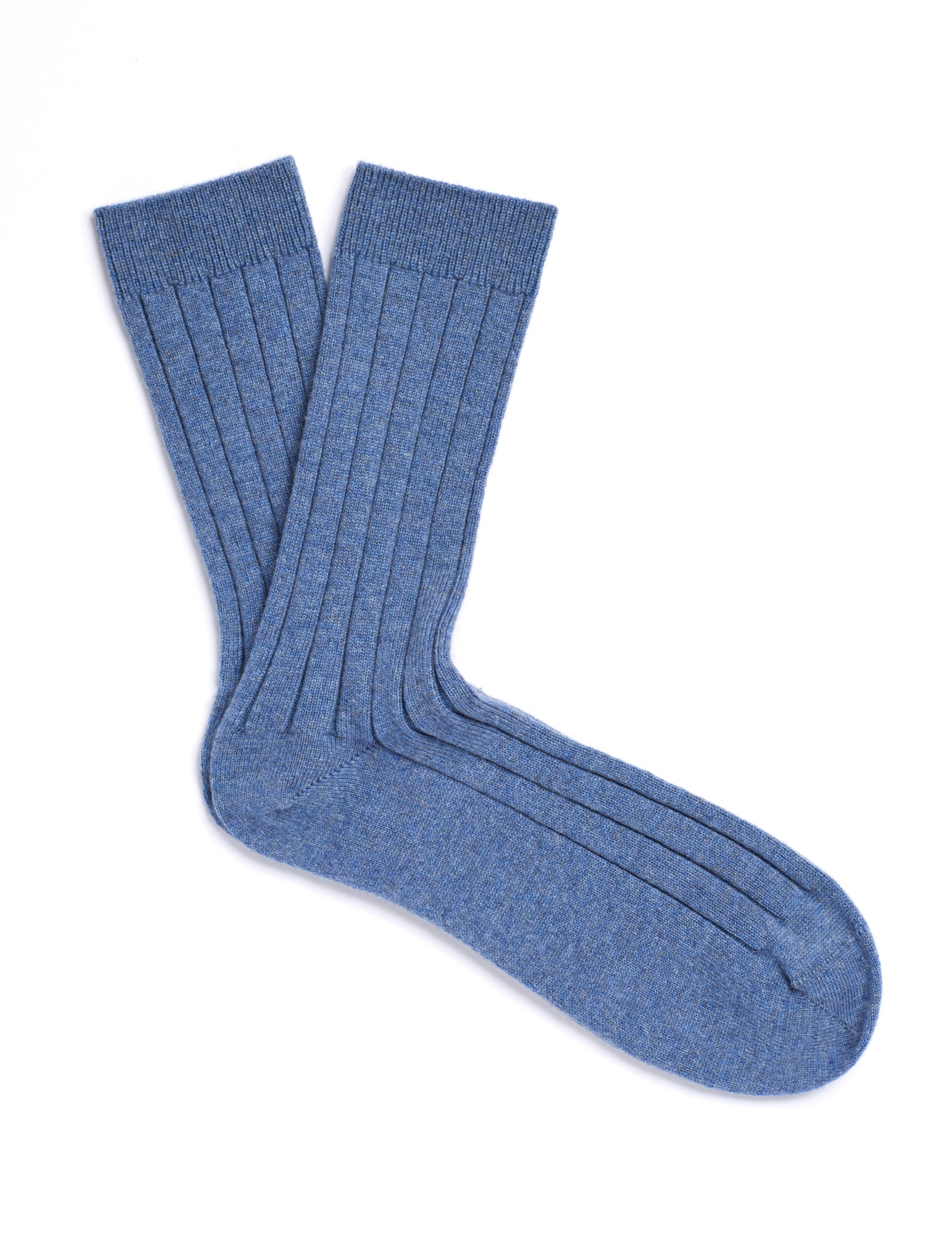 Solespun Black Label Cashmere Socks in Demin