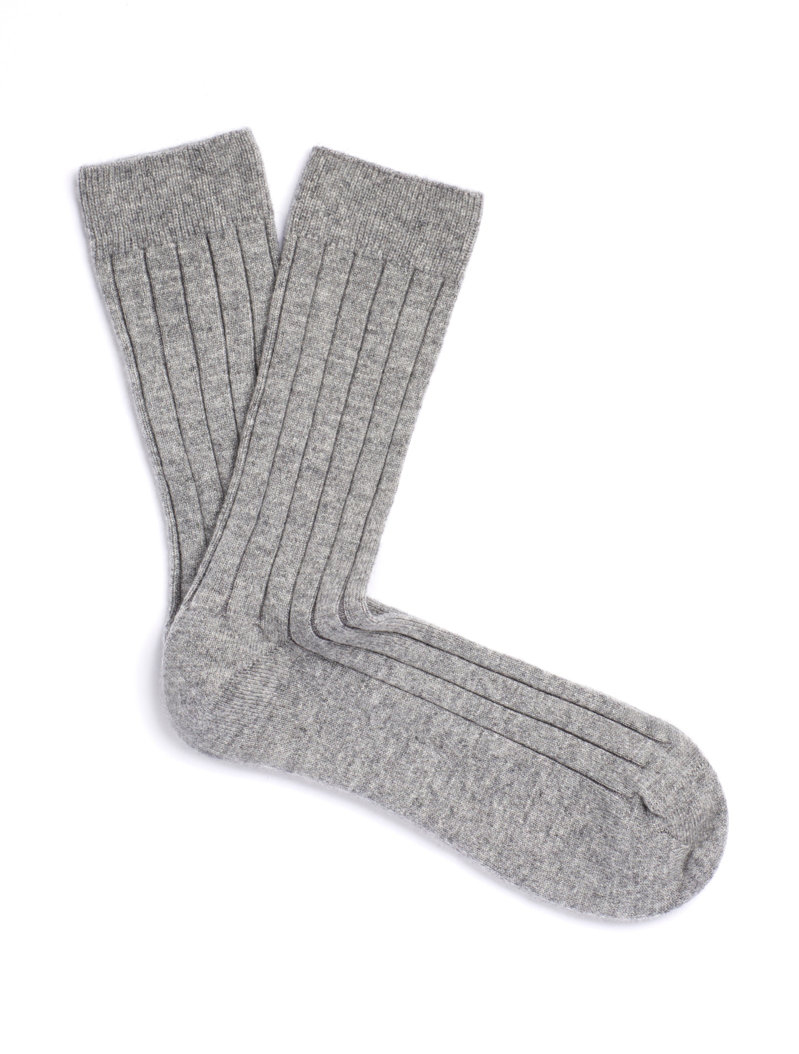 Solespun Black Label Cashmere Socks in Grey