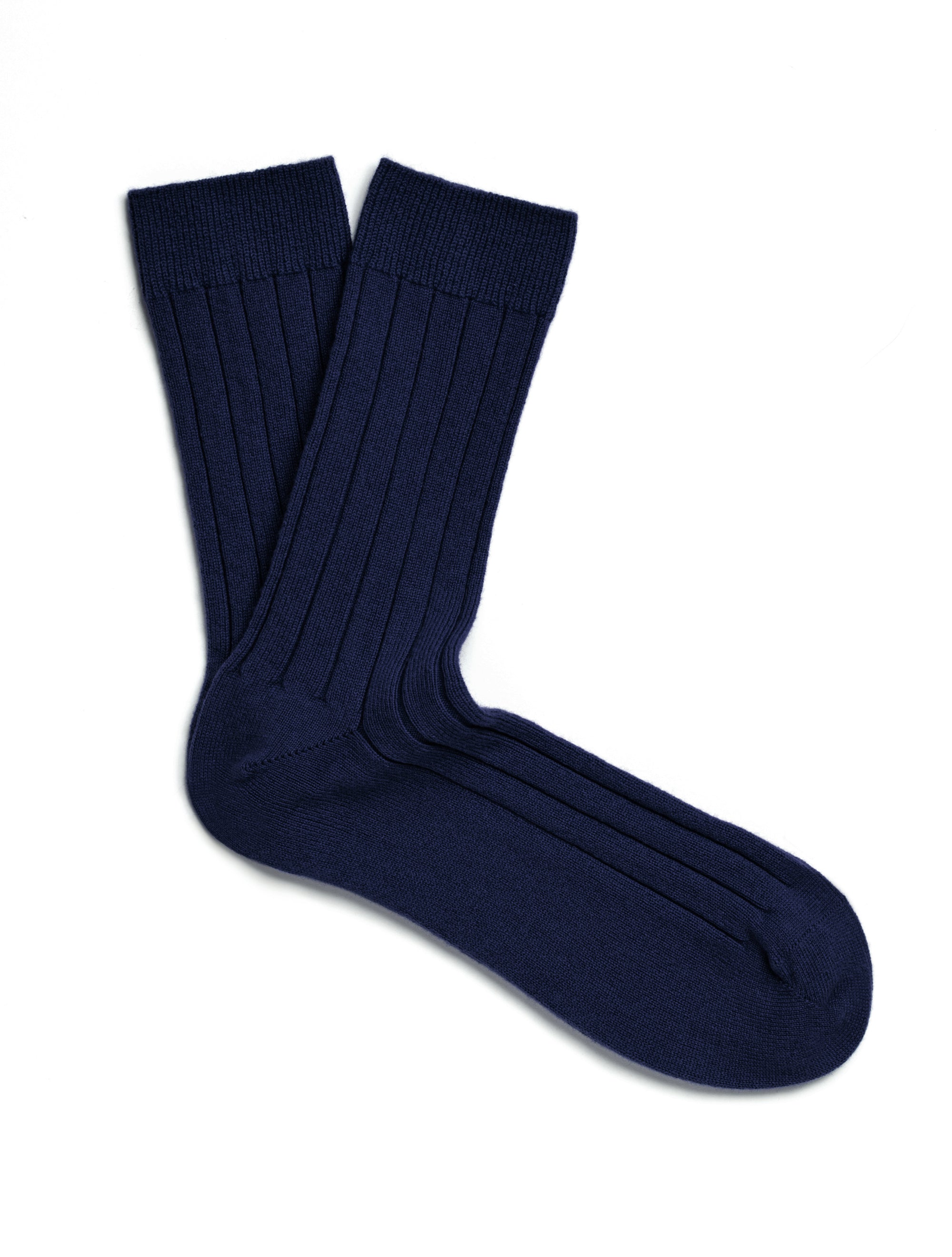 Solespun Black Label Cashmere Socks in  Navy