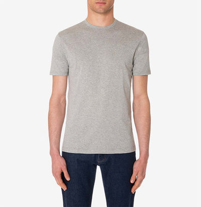 Sunspel Men's Classic Cotton T-Shirt in Melange Grey