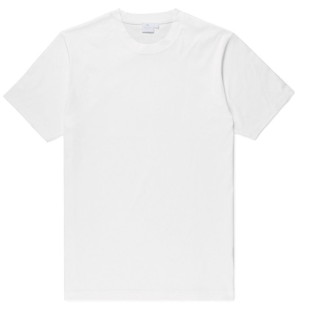 Sunspel Men's Cotton Riviera T-Shirt in White