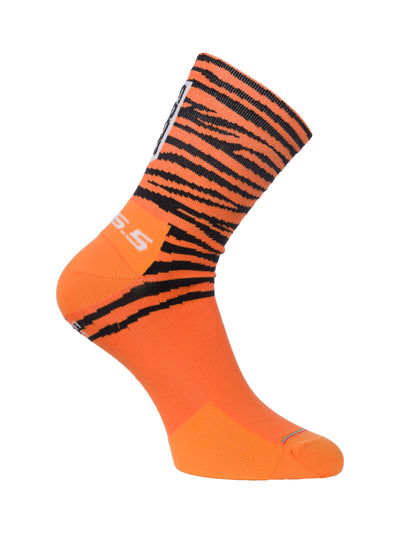 Q36.5 Ultra Tiger Cycling Socks in Orange (New)