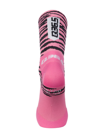 Q36.5 Ultra Tiger Cycling Socks in Pink  (New)