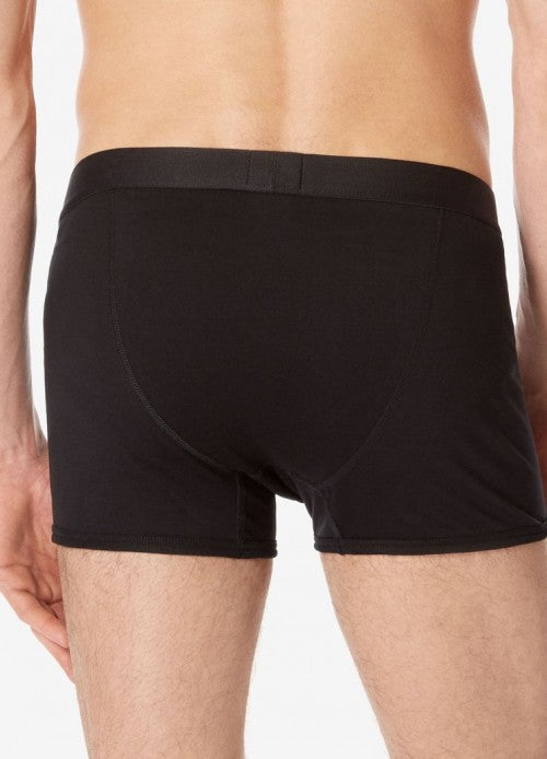 SUNSPEL Superfine Cotton Boxer Briefs in Black Solespun